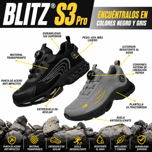 BLITZ® S3 Pro: Zapatos de Seguridad con Estilo y Protección Total